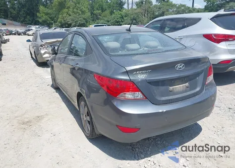 2012 Hyundai Accent Gls z USA, uszkodzony, nr VIN KMHCU4AE7CU175289